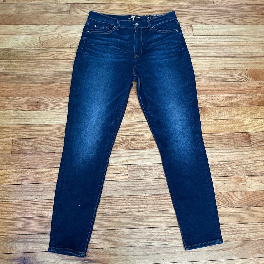 7 Seven for All Mankind Skinny High Waist Ankle Distressed Faded Stone jeans 31